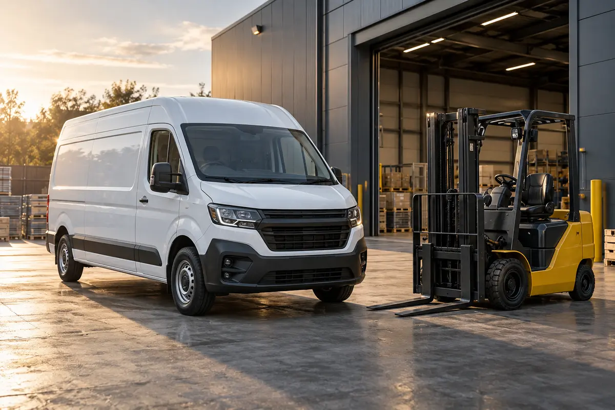 Commercial vehicle and business equipment