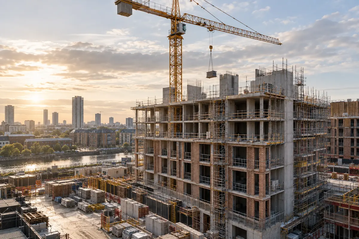 Commercial property development under construction